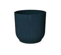 Elho Vibes Fold Round 22Cm Plastic Plant Pot In Deep Blue