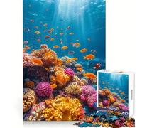 Deep Blue Adventure Jigsaw Puzzles 1000 Pieces for Adults Stress Free Home Play Enjoyable Challenge Furniture Decor (38x52cm)