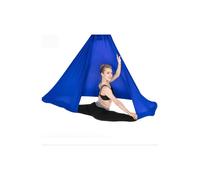 (Deep Blue) Aerial Yoga Hammock Premium Silk Swing Antigravity Belts