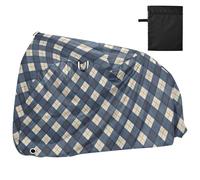 Deep Blue Chessboard Outdoor Bike Cover Uv Resistant Motorcycle Cover Bikes Storage