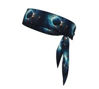 Deep Blue Planet Sweat-Absorbing Sports Headband, Unisex Sports Headband, Suitable for Outdoor Travel and Various Sports.