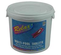 Deep Blue Plastica 4 X 5Kg Relax 200G Multipool Tabs