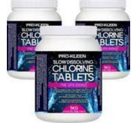Deep Blue Prokleen 1Kg Slow Dissolving 70 Chlorine 50 Tablets Per Tub X 3