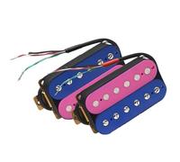Deep Blue Purple Electric Guitar Humbucker Pickup Coil Spliting Pickup 4 Conduct Cable Pickups Set (Color : One set)