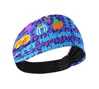 Deep Blue-purple Leopard Print Halloween Joy no slip gym headbands for women Elastic head for women for Football Yoga basketball basketballColorful Duchshund Dog Stars