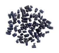 Deep Blue Sapphire Rough Gemstone Crystals, Glass Filled, 8-16 MM, 5 Pieces Code B101