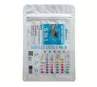 Deep Blue Strip-Ease 100x Test Strips in resealable pouch for pool and hot tub testing with Free analysis app. Test for Chlorine, Bromine, PH, TA- Alkalinity, Hardness, Cyanuric - 3 Way Chlorine