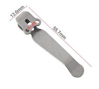 Deep Carry Alloy Back Clip for Benchmade 551 Dominator, Emerson 710, ProTech 730 Knives - Black/Stonewash/Rose Gold/Gold/Damask Pattern Stonewash