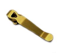 Deep Carry Pocket Clip in 6AL-4V Titanium Alloy for Benchmade Butterfly 551 710 730, Emerson, ProTech Knives, Hand-Formed Finish, Durable(Gold)