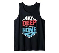 Deep Cave Diver Underwater Exploration Diving Tank Top