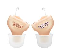 (deep champagne) Mini Invisible Hearing Aids For Deafness Wireless Headphones Ear Adjustment Tools Audio Amplifier Listening Devices 1Pair
