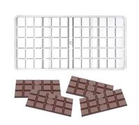 Deep Chocolate Bar Mould - Heavy Diolicon Leaf, Multiple Cavitation Thick Bar Press | Professional Candy Mould Pan, Non-STIAK Baking Mould, Reusable Dessert Mould Kit, tra