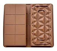 Deep Chocolate Bar Moulds - 2 Pieces Silicone Big Chocolate Bar Moulds Deep Chocolate Mould | Thick Chocolate Bar Mould | Candy Moulds | Baking Molds Candy Protein & Energy Bar Molds