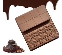 Deep Chocolate Bar Moulds - 2 Pieces Silicone Big Chocolate Bar Moulds Deep Chocolate Mould | Thick Chocolate Bar Mould | Candy Moulds | Baking Molds Candy Protein & Energy Bar Molds