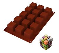 Deep Chocolate Bar Moulds Silicone, 15 Cavity Reusable Deep Silicone Chocolate Bar Sweet Moulds,Thick Chocolate Bar Mould for Stuffed Bar, Large Candy Bar Mould for Baking Homemade Snacks