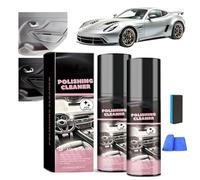 Deep Cleaning Car Polish Spray, Polishing Cleaner Car Interior Spray, Car Polish Spray, Multi-purpose Cleans,For Leather, Rubber & Surfaces (2)