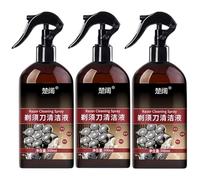 Deep Cleaning, Removes Grease, Eliminates Odors, 300ml Razor Cleaning Spray, Compatible With Braun, Compatible With Philips, Compatible With Panasonic(3 PCS)