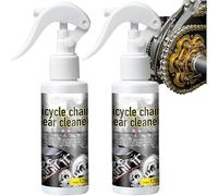 Deep-Cleaning & Rust-Resistant Bicycle Chain Cleaner, Bike Chain Degreaser, Bicycle Cleaning Spray, Safe on All Surfaces, Bicycle Cleaning & Maintenance Set for All Types of Bike (2 Pcs)