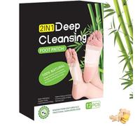 Deep Cleansing Foot Pads（12 PCS）, Bamboo Vinegar & Ginger Foot Patches, Sleep Aid & Toxin Removal Pads for Relaxation, Improve Sleep,Foot Care, Stress Relief