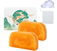 Deep Cleansing Moisturizing Golden Perfume Soap, 2025 New Perfume Gold Soap Bar, Long-Lasting Fragrance Golden Soaps, Moisturizing Deep Cleansing, Silky Nourishment Gold For Face And Body (2 pcs)