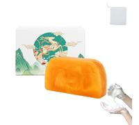 Deep Cleansing Moisturizing Golden Perfume Soap,Gold Moisturising Enhances Skin Elasticity,Silky Nourishment Gold for Face and Body. (1pcs)