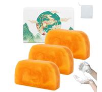 Deep Cleansing Moisturizing Golden Perfume Soap,Gold Moisturising Enhances Skin Elasticity,Silky Nourishment Gold for Face and Body. (3pcs)