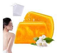Deep Cleansing Moisturizing Golden Perfume Soap, Perfume Gold SoapBar for Face & Body, Long-Lasting Fragrance Golden, Natural Mild Handmade Oil (2pcs)