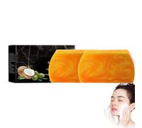 Deep Cleansing Moisturizing Golden Perfume Soap, Silky Nourishment Gold Enhances Skin Elasticity, 2025 New Perfume Gold Soap Bar, For Face & Body, Facial Exfoliating Soap for Women Men 100g (2)
