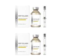 Deep Collagen Boosting Ampoules - Silk Peptide and Niacinamide Formula. This silk peptide intensive lifting ampoule improves skin elasticity and firmness, providing powerful hydration.
