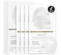 Deep Collagen Face Masks, 4 Pack, 2 160,000 PPB for Elasticity, Minimizing Pores, Anti-Wrinkle, Lifting and Hydration, TikTok Trend for Everything