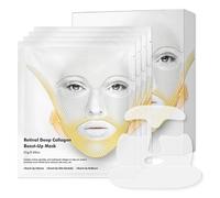 Deep Collagen Retinol Tension Boost Up Mask Set - Korean Face Mask for Face Tightening and Lifting - Collagen Face Mask for V-Line, Smile Line & Forehead Wrinkles, Korean Skincare, 4PCS
