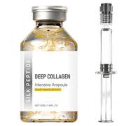Deep Collagen Serum Silk Peptide Ampoule, Anti-Aging Serum for Face with Collagen & Peptide Complex,Skin Tightening & Firming for Women, Korean Skincare Facial Serum for Smooth-Looking Skin,50ml