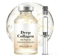 Deep Collagen Silk Peptide Intensive Lifting Ampoule | Anti Aging Serum for Tightening & Firming | Smoothing Appearance of Fine Lines | Micro Infusion System | Korean Skincare Face Glow Serum | 50ml