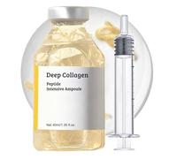 Deep Collagen Silk Peptide Intensive Lifting Ampoule, Instant Face Lift Serum with Peptides & Hyaluronic Acid, Korean Anti Aging Face Serum, Wrinkle Filler Skin Tightening & Hydration, Korean Skincare