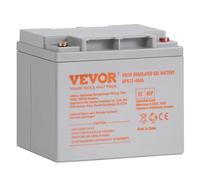 Deep Cycle Battery, 40 AH 12 Volt, AGM Marine Rechargeable Battery, High Self-Discharge Rate 400A Discharge Current, for Mobility Scooters Electric Wheelchairs Go-Karts e-Bikes, UL Certified