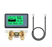 Deep Cycle Battery Monitor 500A with Real Updates and High Low Voltage Alarm for 12V Applications