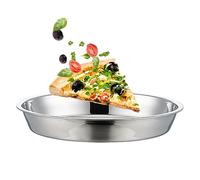 Deep Dish Pizza Pan,Pizza Pan for Oven Stainless Steel Pizza Tray 10-12-14Inch (12x1.6inch)