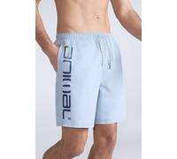 'Deep Dive' Lightweight Elastic Waist Quick Dry Beach Boardshorts Animal Pale Blue XXL