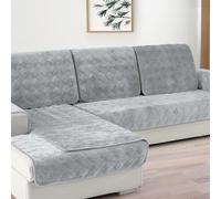 Deep Dream Couch Cover, Sectional Couch Covers, Sofa Covers for 3 Cushion Couch, Couch Cover for Dogs Pets Recliner Loveseat L Shaped, Anti-Slip Sofa Covers 36 x 82 Inch - Light Gray(Only 1 Piece)