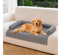 Deep Dream Dog Couch Bed, Waterproof Pet Couch Covers, Washable Removable Couch Protector, Non-Slip Pet Bed Mats for Couch, Soft & Cozy (Large, Grey)