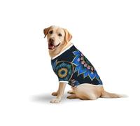 Deep Dye Print Breathable Dog Tshirt for Medium Large Breed