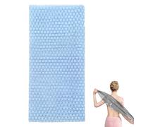 Deep Exfoliating Towel, Japanese exfoliating Shower Towel, Extra Long Exfoliating Washcloth for Men Women, Scrub Cloth for Body Cleaning and Massage (blue)