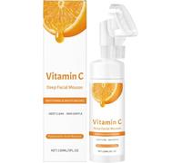 Deep Face Cleansing Mousse,Foam Make-up Remover Face and Eyes, Vitamin C and Hyaluronic Acid,Deeply Cleansing, Moisturizing & Brightening,for All Skin Types