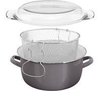 Premier Deep Fryer 5 Litre with Pyrex Lid, Grey