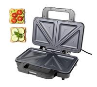 Deep Fill Sandwich Maker, Extra Large Deep Fill Hot Plates, with Indicator Lights, Cool Touch Handle, 2 Slice Electric Grill Press, Double-sided Heating, Non-Slip Feet, Easy to Clean Hot Plates