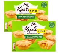 Deep Filled Bramley Apple Pies Kiplings 2 packs of 6 (2 Cases Of 6)
