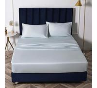 Deep Fitted Bed Sheet,bed sheet single cotton silk satin sheet bed cover non-slip mattress protector for double king-supervision_1_90cmx200cm*20cm