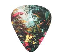 Deep forest plants Guitar picks in thin, medium, and thick sizes, 12-piece set, suitable for electric guitar and various instruments