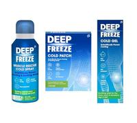 Deep Freeze Muscle Relief Bundle - Cold Spray, Gel & Patches for Fast-Acting Cooling & Soothing Relief
