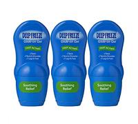 Deep Freeze Pain Relief Glide-On Gel, Cold Gel Roll On, 3 x 50g (Pack of 3)